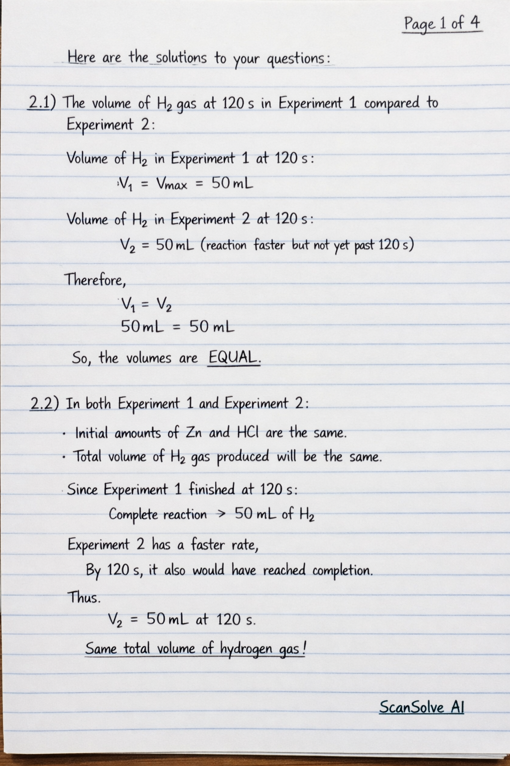 Handwritten step-by-step solution preview