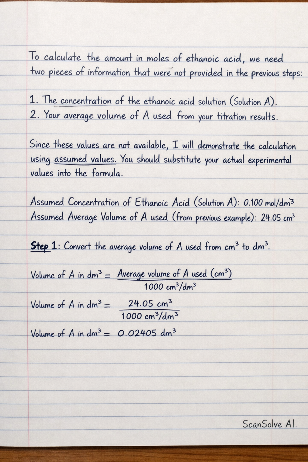 Handwritten step-by-step solution preview