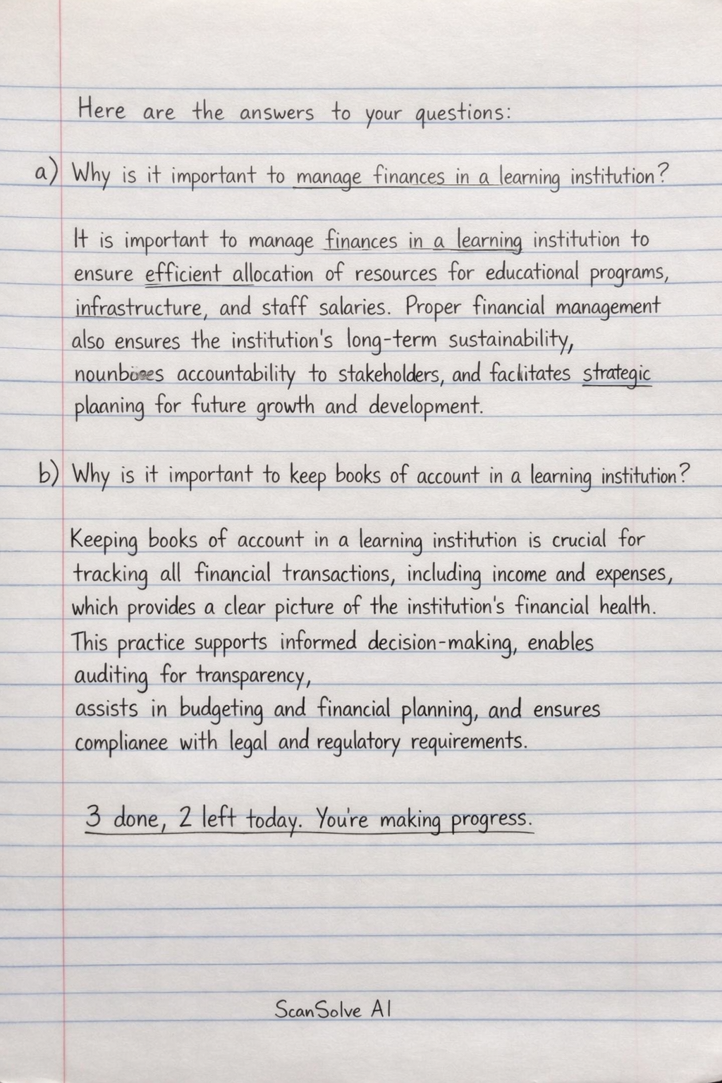 Handwritten step-by-step solution preview