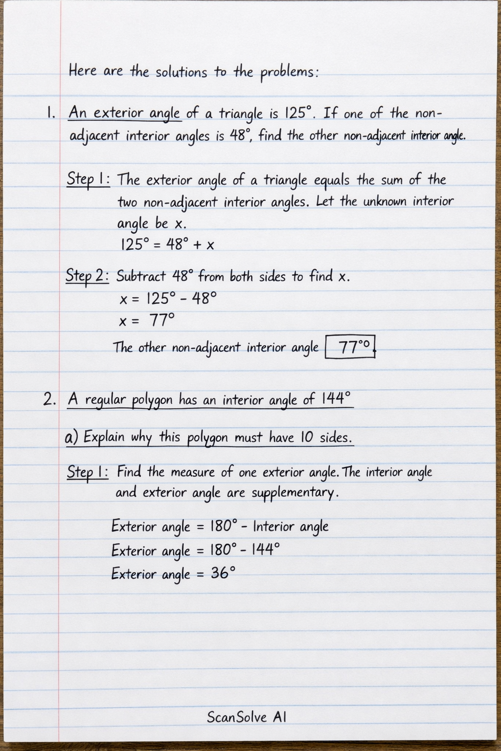 Handwritten step-by-step solution preview