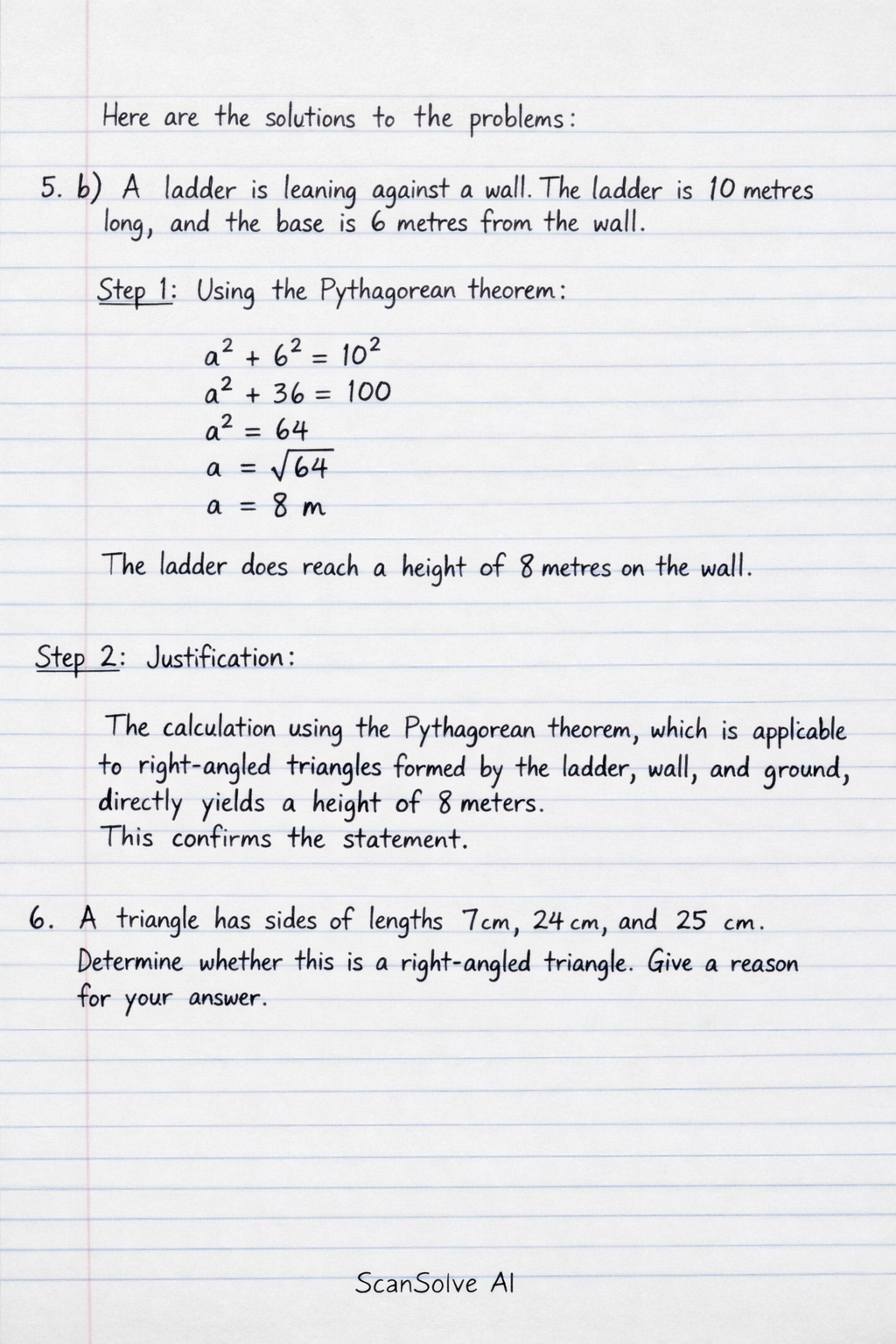 Handwritten step-by-step solution preview