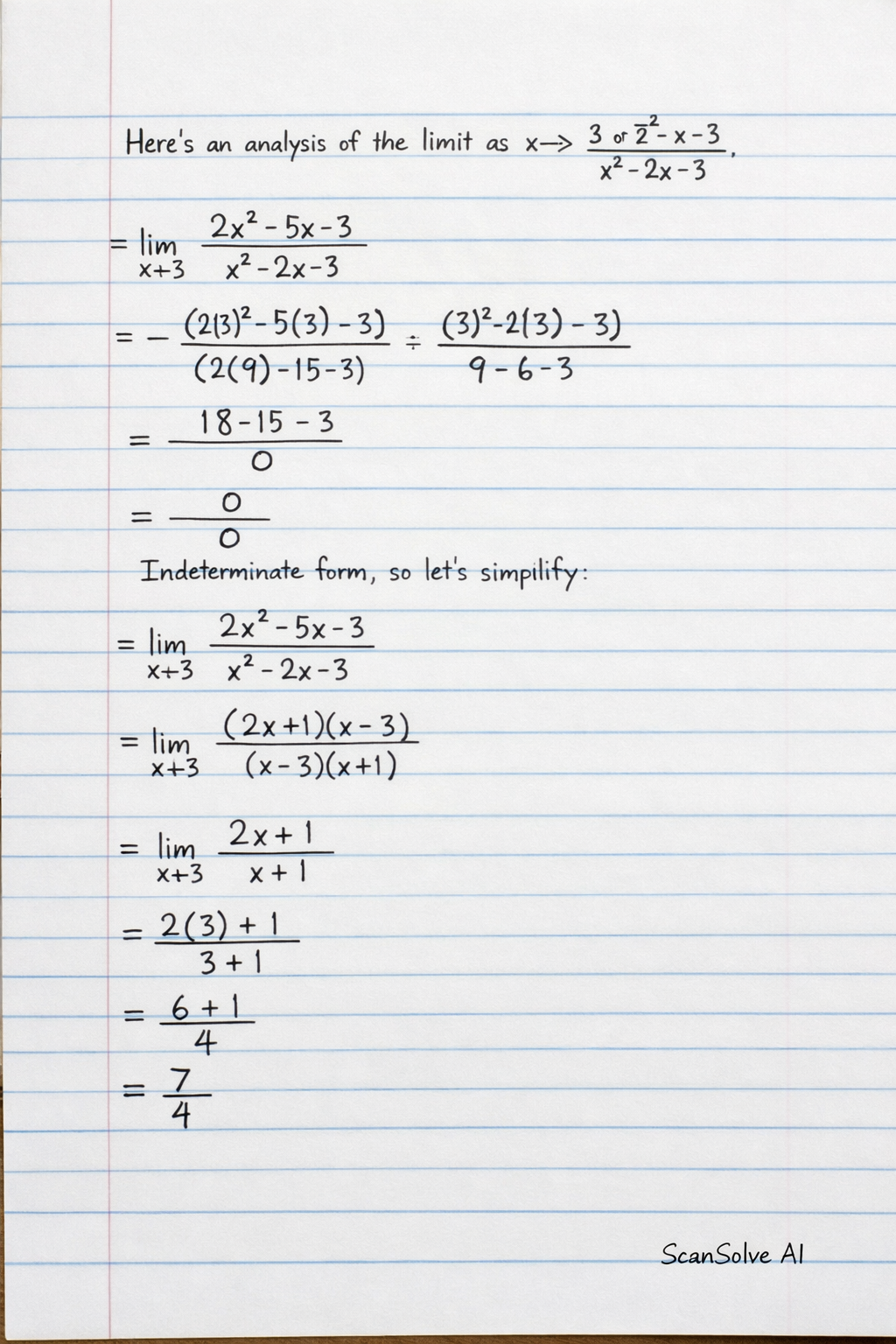 Handwritten step-by-step solution preview