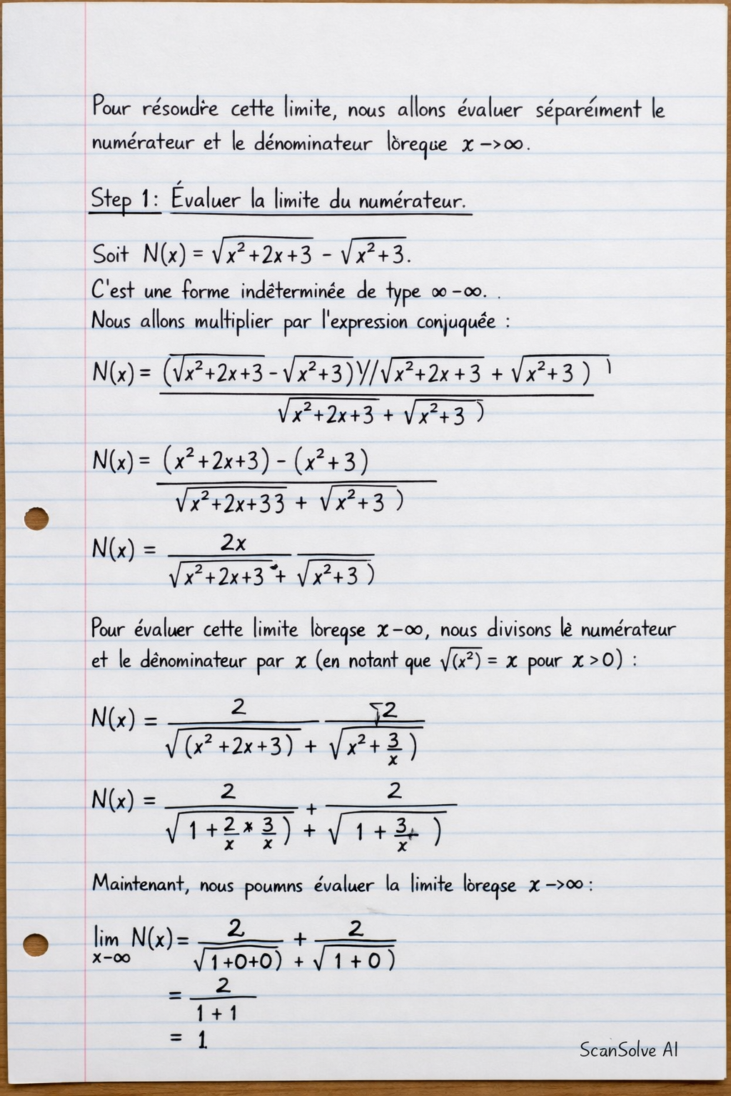 Handwritten step-by-step solution preview