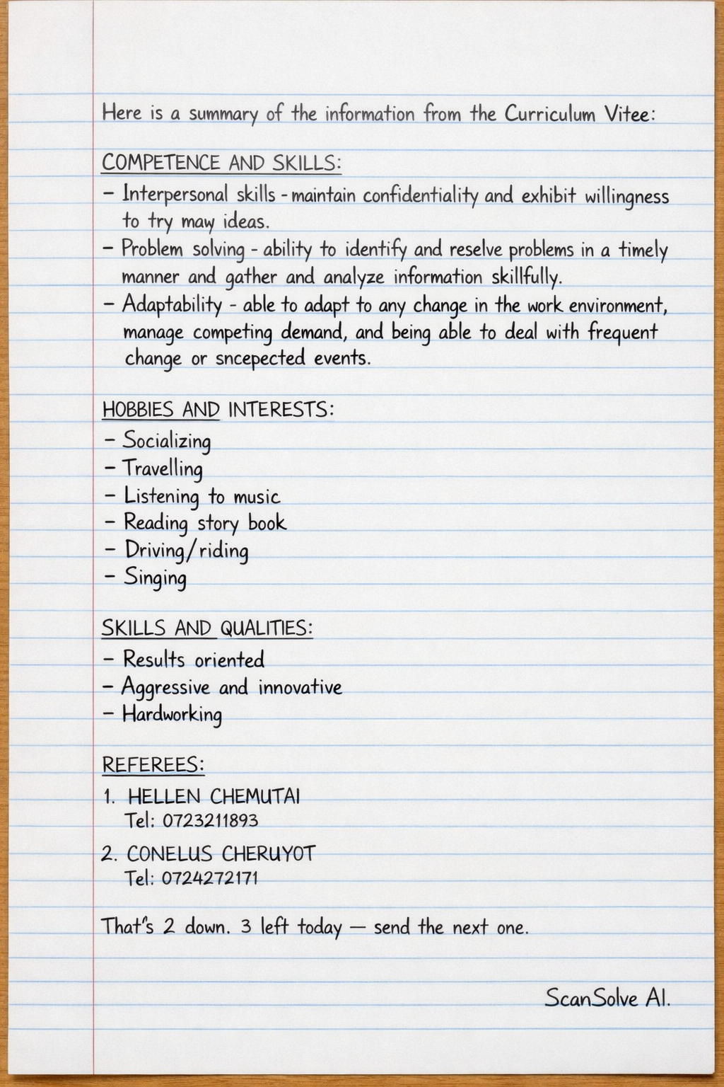 Handwritten step-by-step solution preview