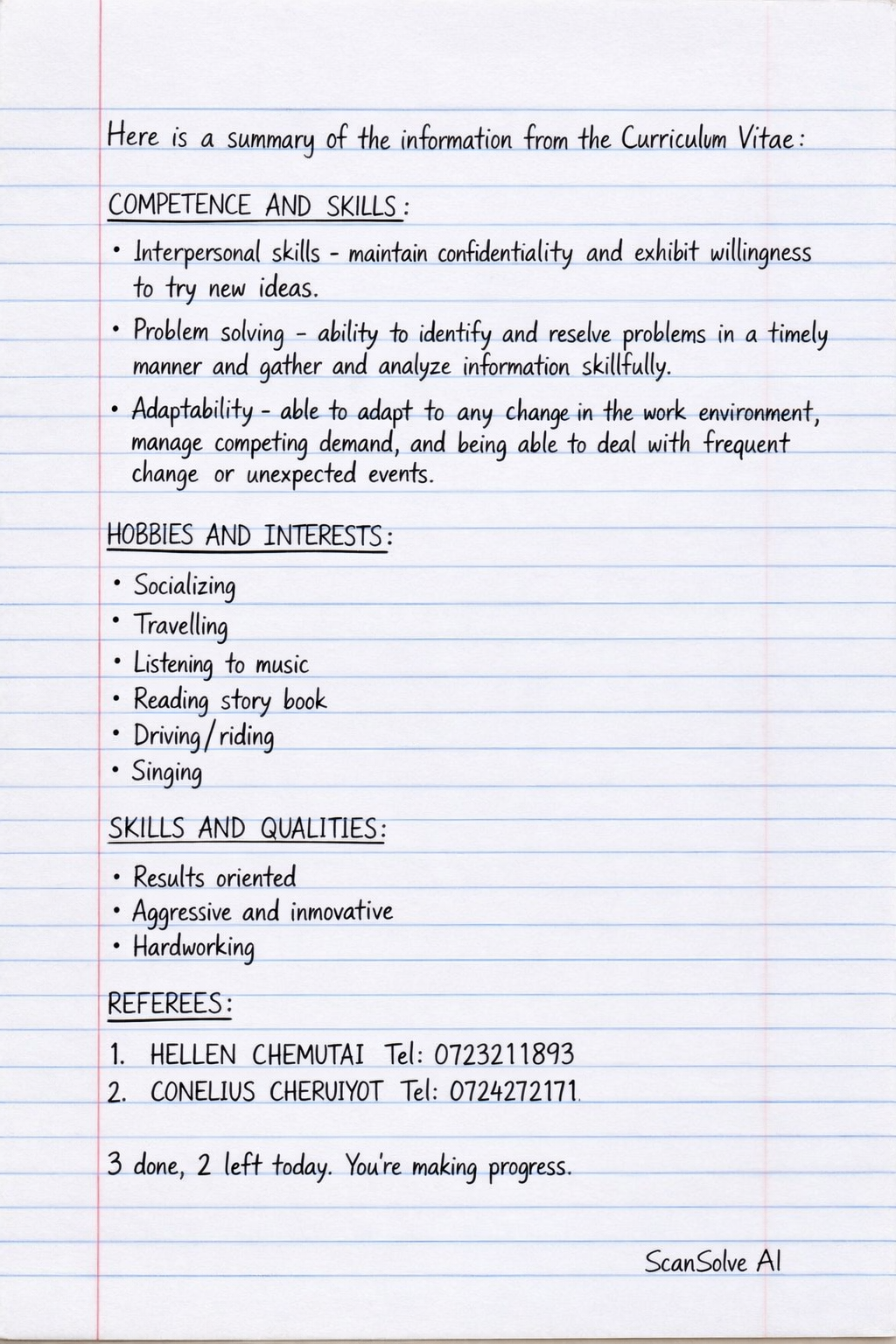 Handwritten step-by-step solution preview