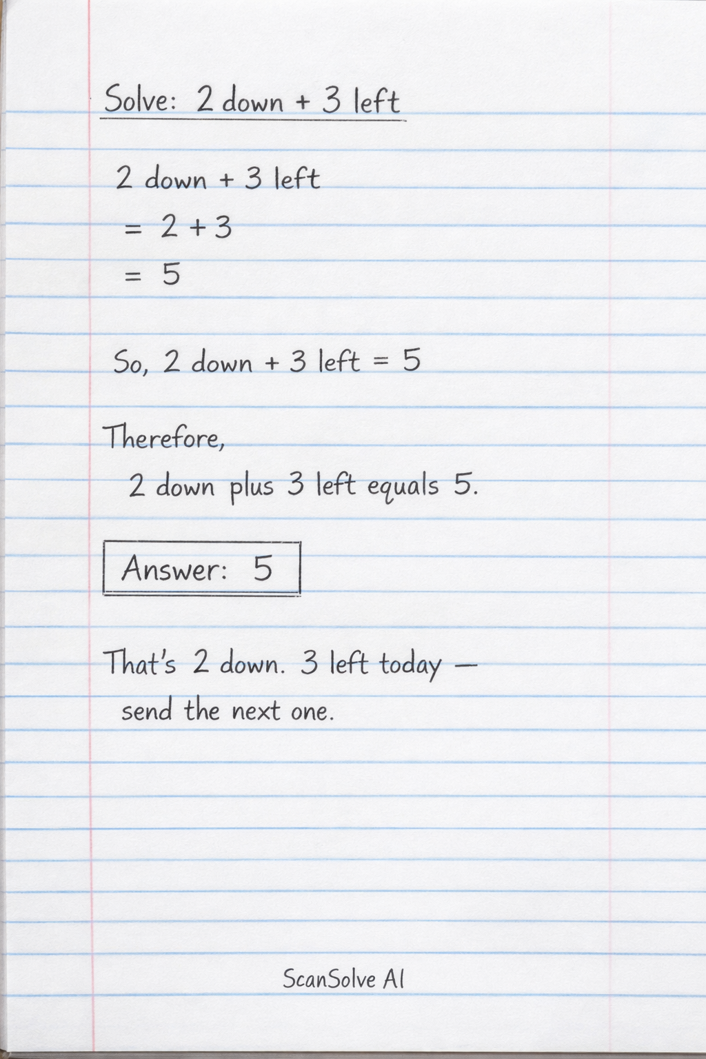 Handwritten step-by-step solution preview