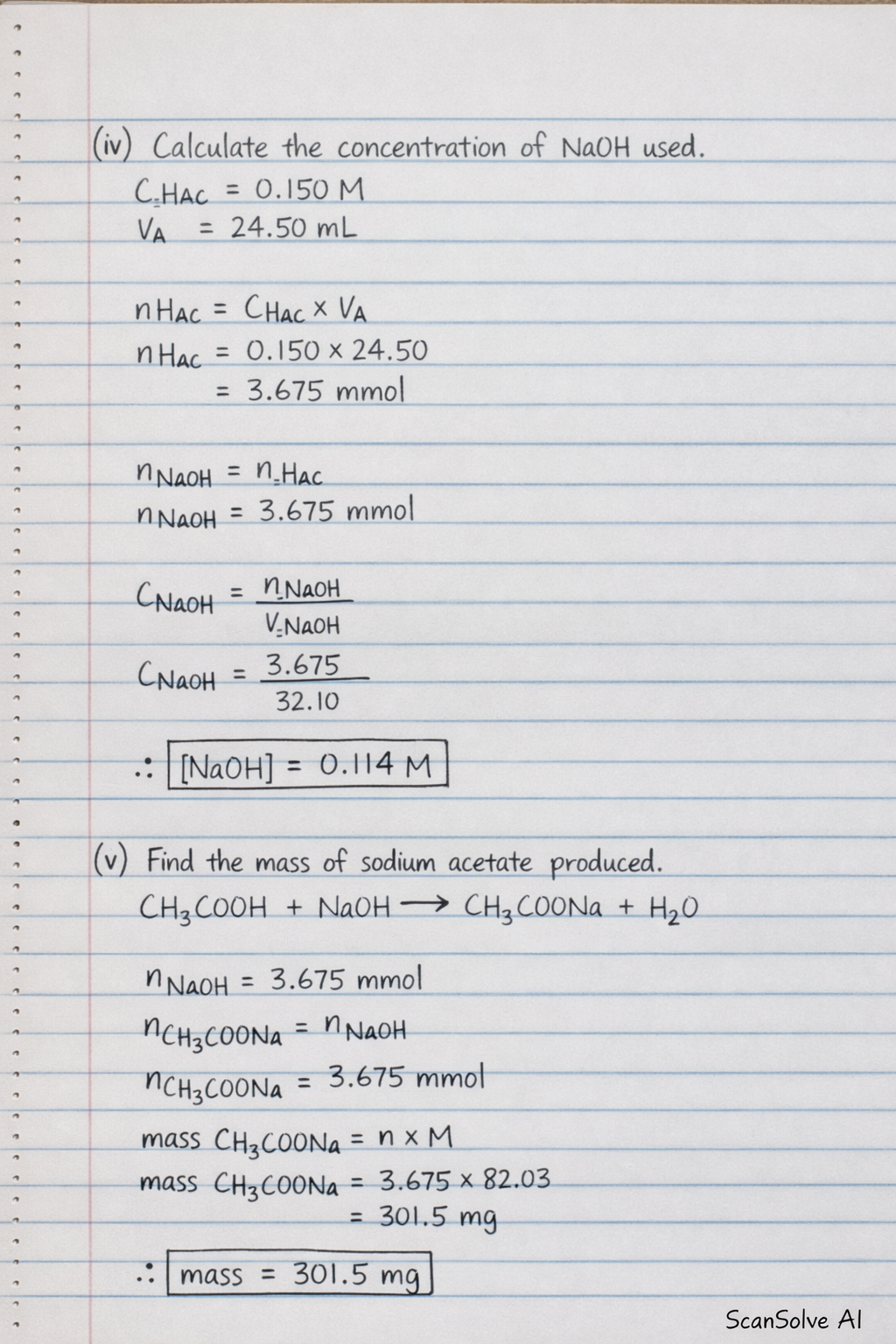 Handwritten step-by-step solution preview