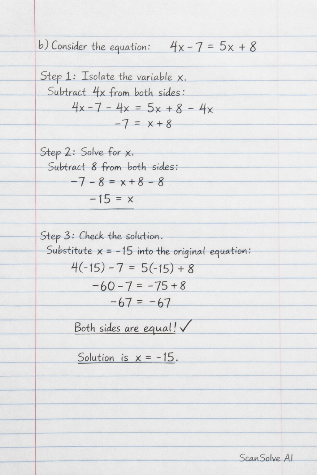 Handwritten step-by-step solution preview