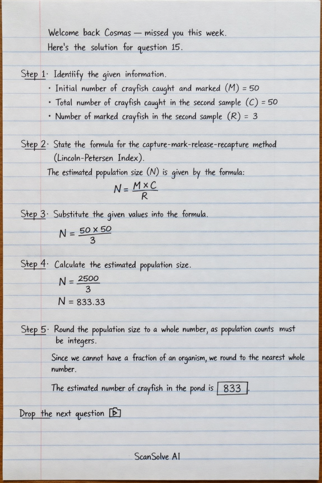 Handwritten step-by-step solution preview
