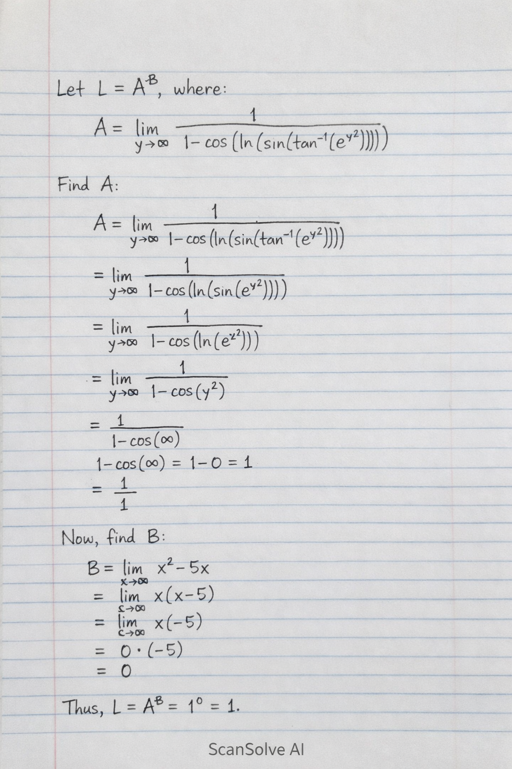 Handwritten step-by-step solution preview