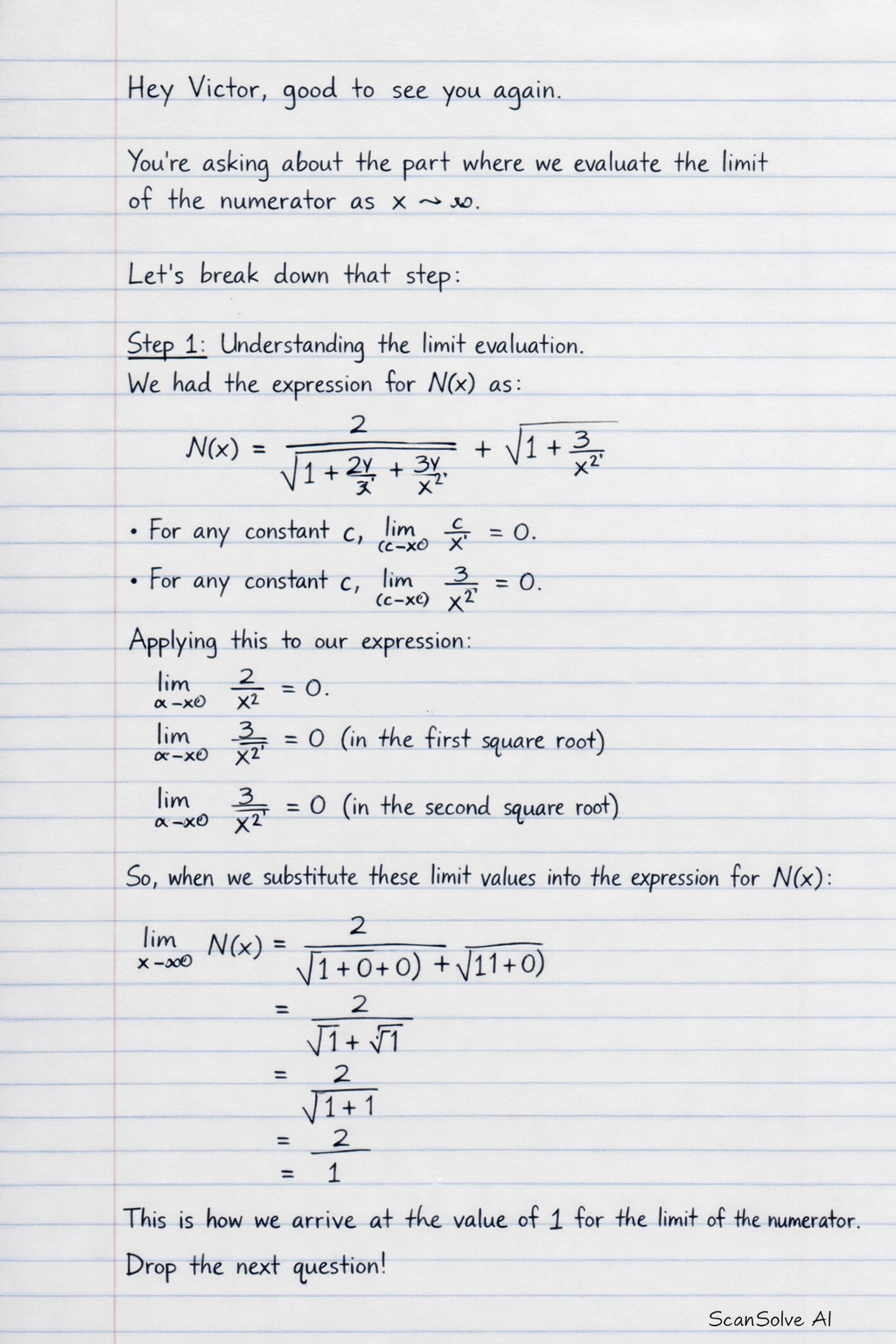 Handwritten step-by-step solution preview