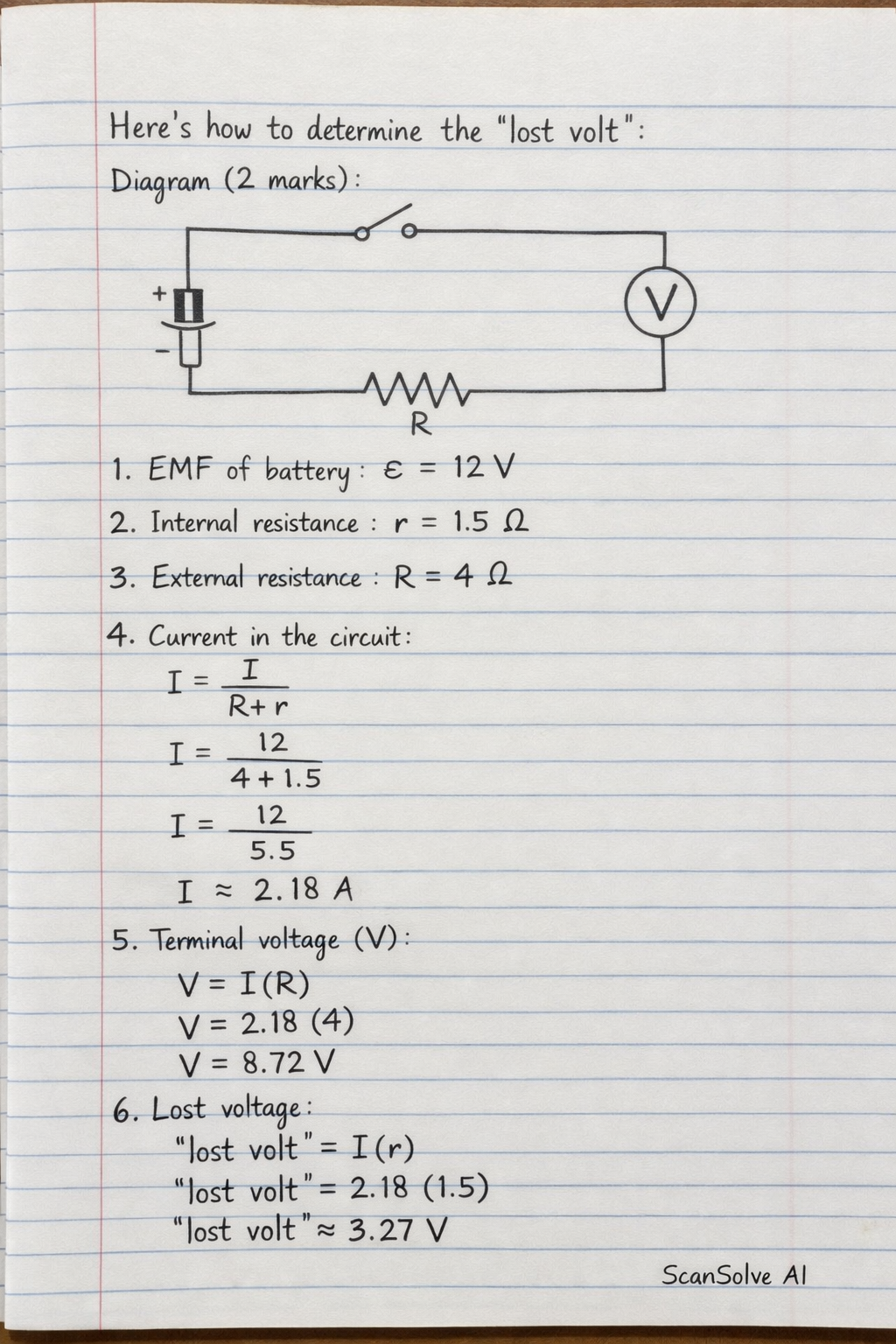 Handwritten step-by-step solution preview