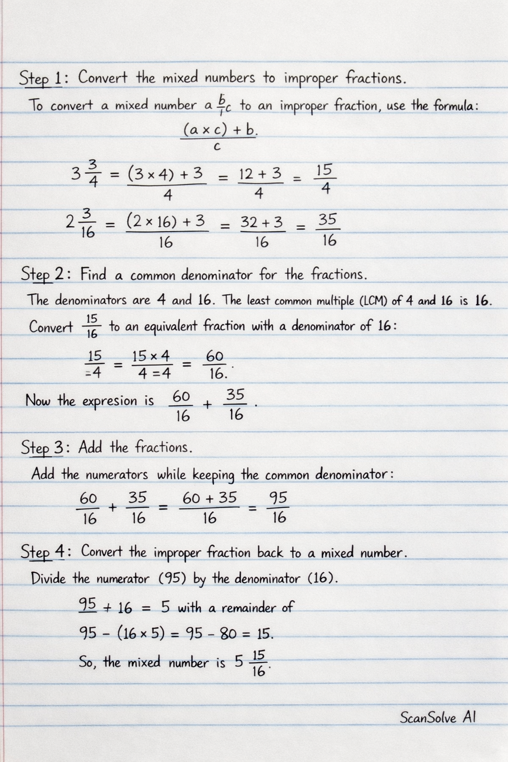 Handwritten step-by-step solution preview