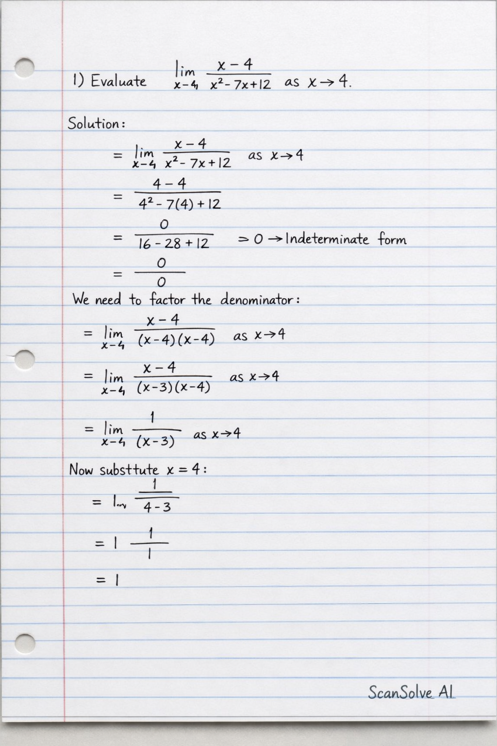 Handwritten step-by-step solution preview