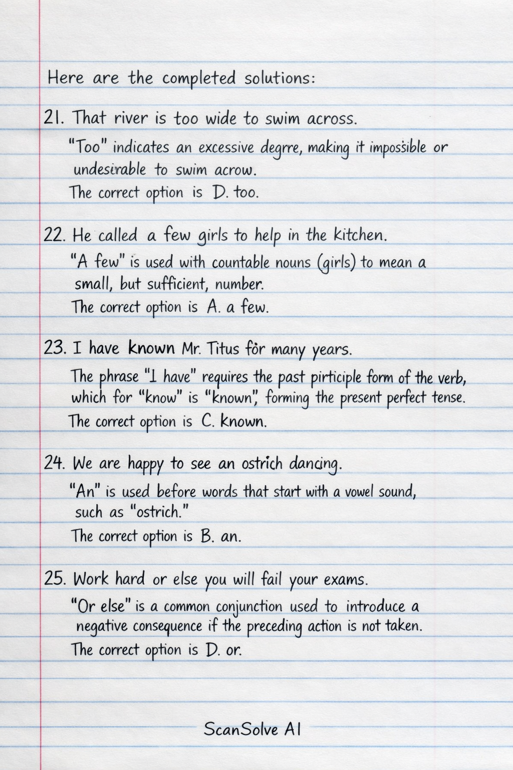Handwritten step-by-step solution preview