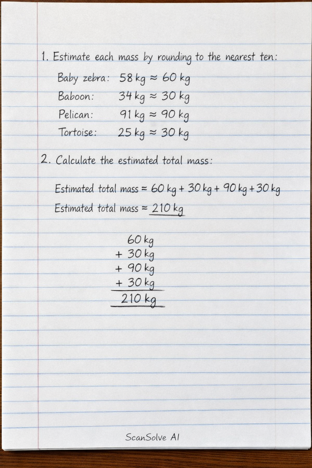 Handwritten step-by-step solution preview
