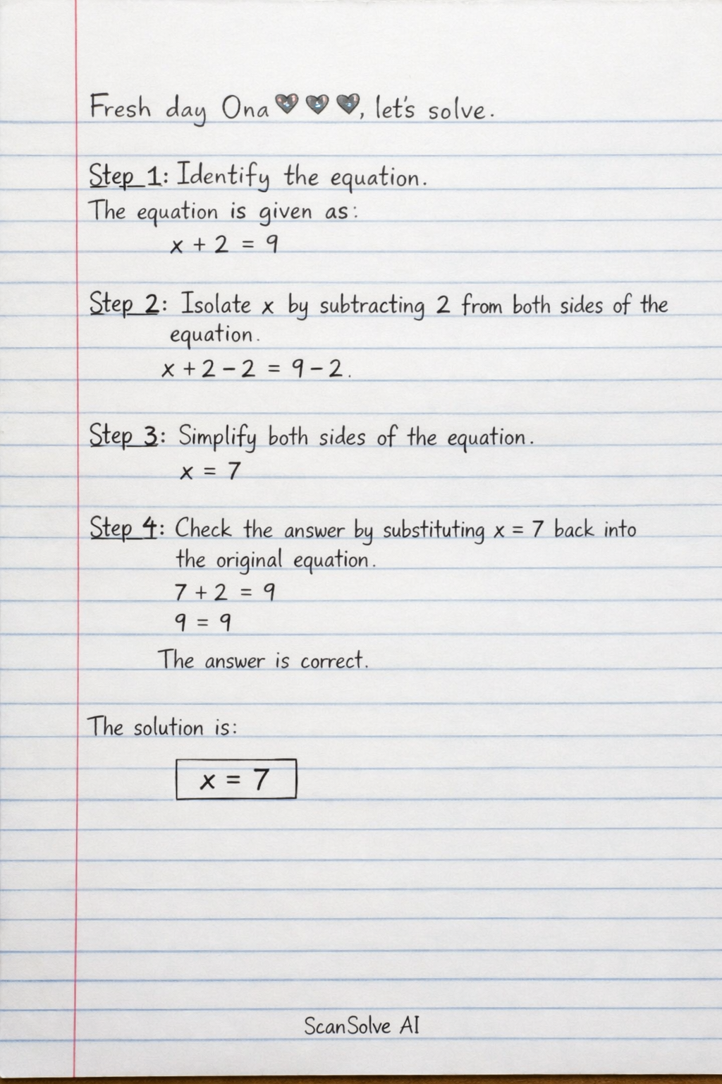 Handwritten step-by-step solution preview