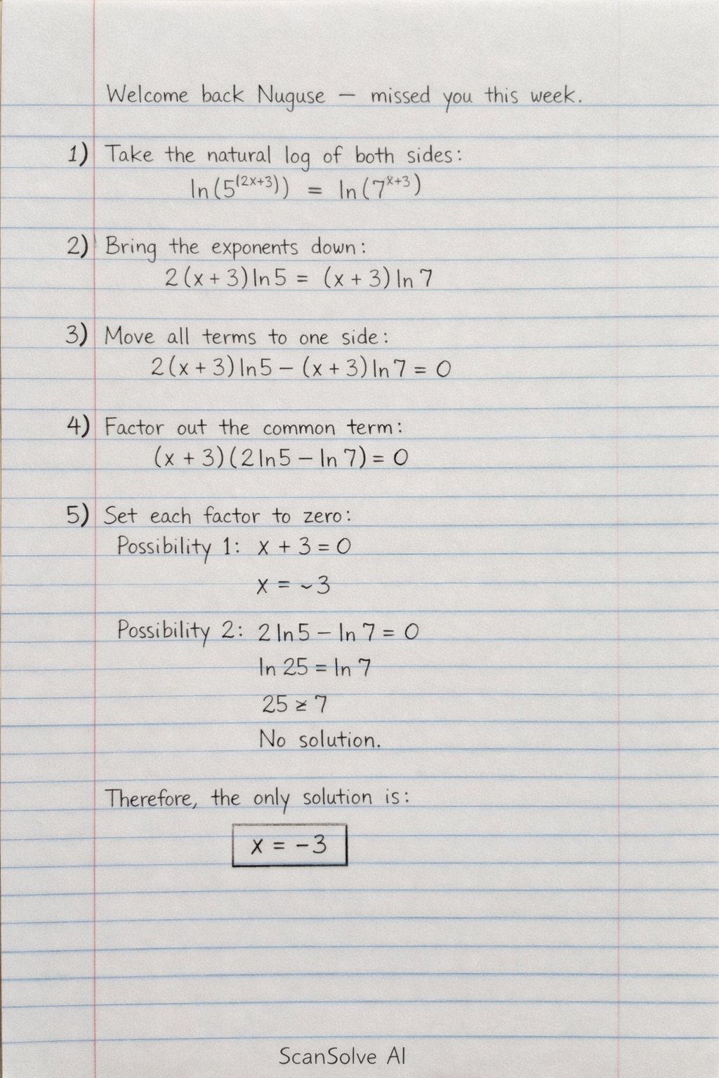 Handwritten step-by-step solution preview