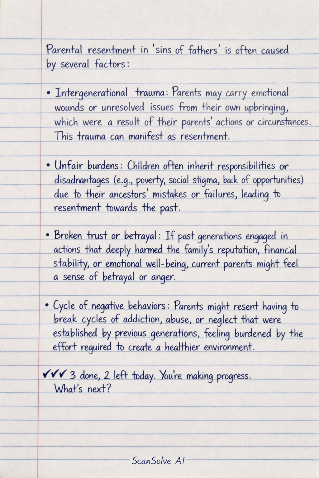 Handwritten step-by-step solution preview