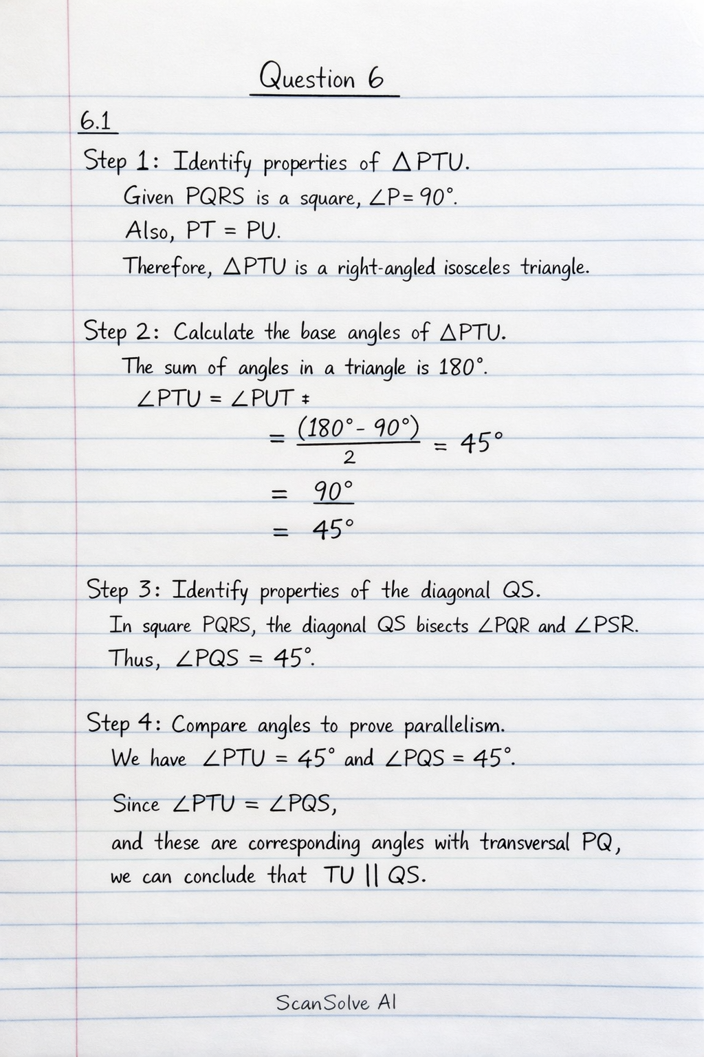 Handwritten step-by-step solution preview