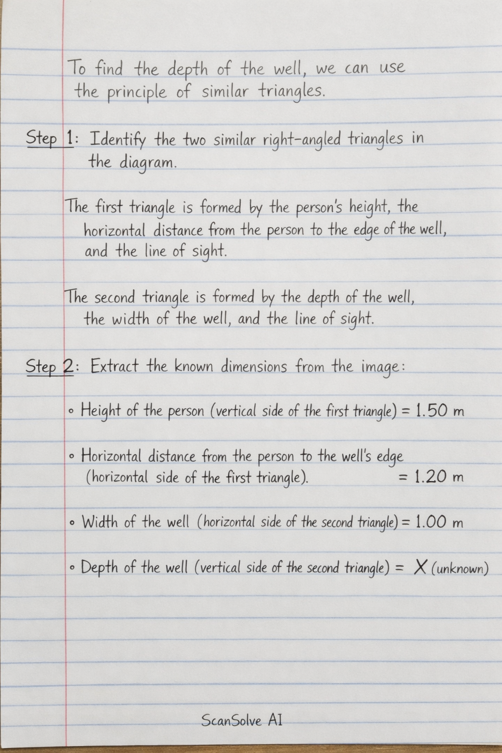 Handwritten step-by-step solution preview