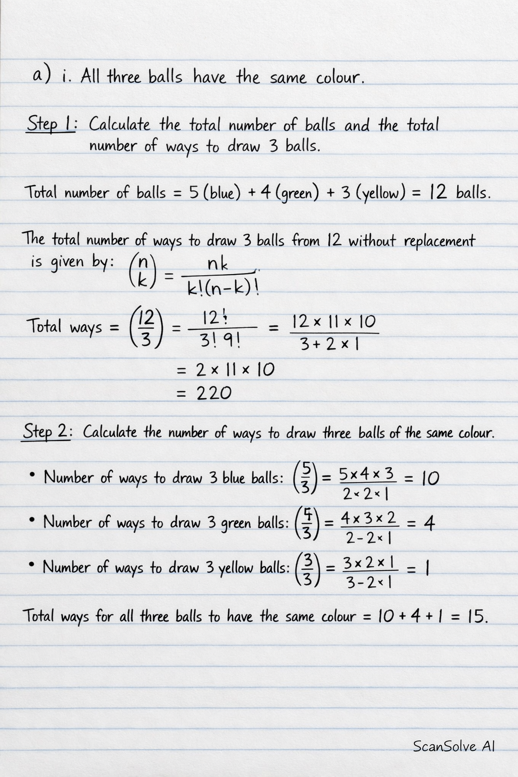 Handwritten step-by-step solution preview