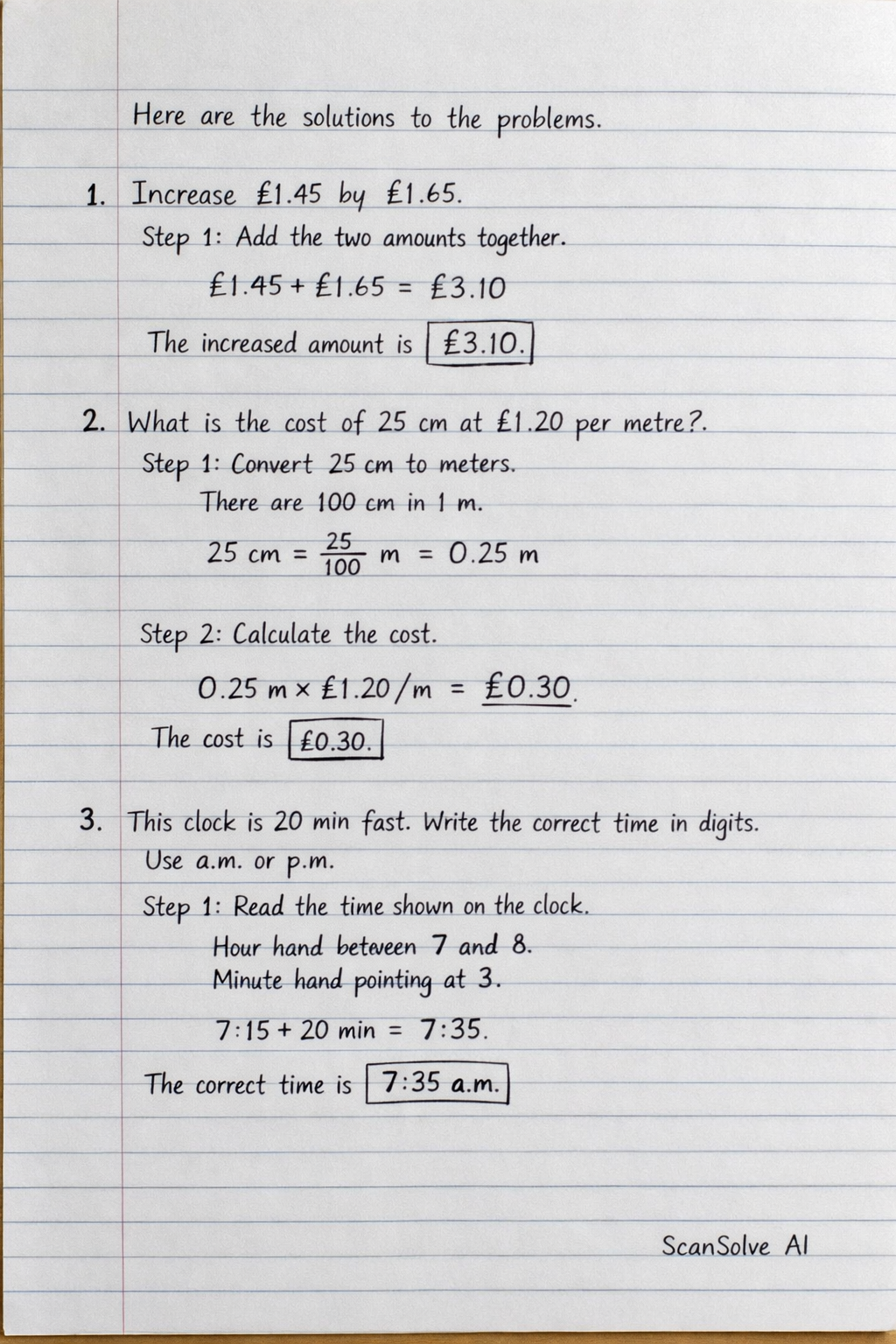 Handwritten step-by-step solution preview