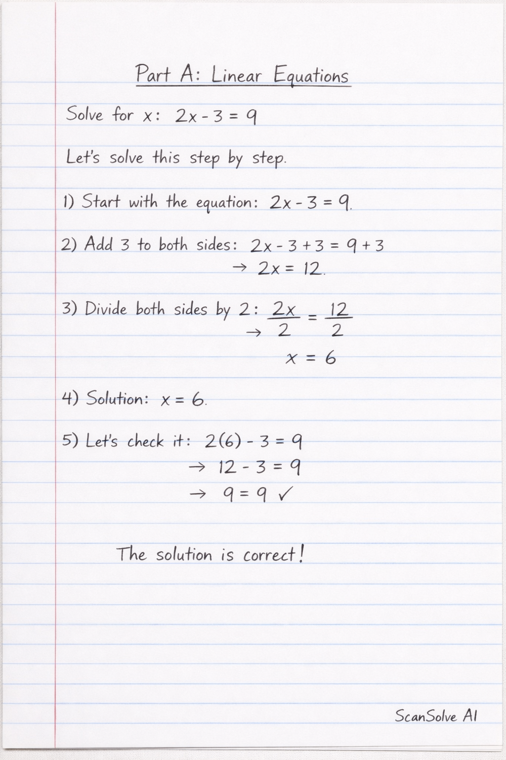 Handwritten step-by-step solution preview