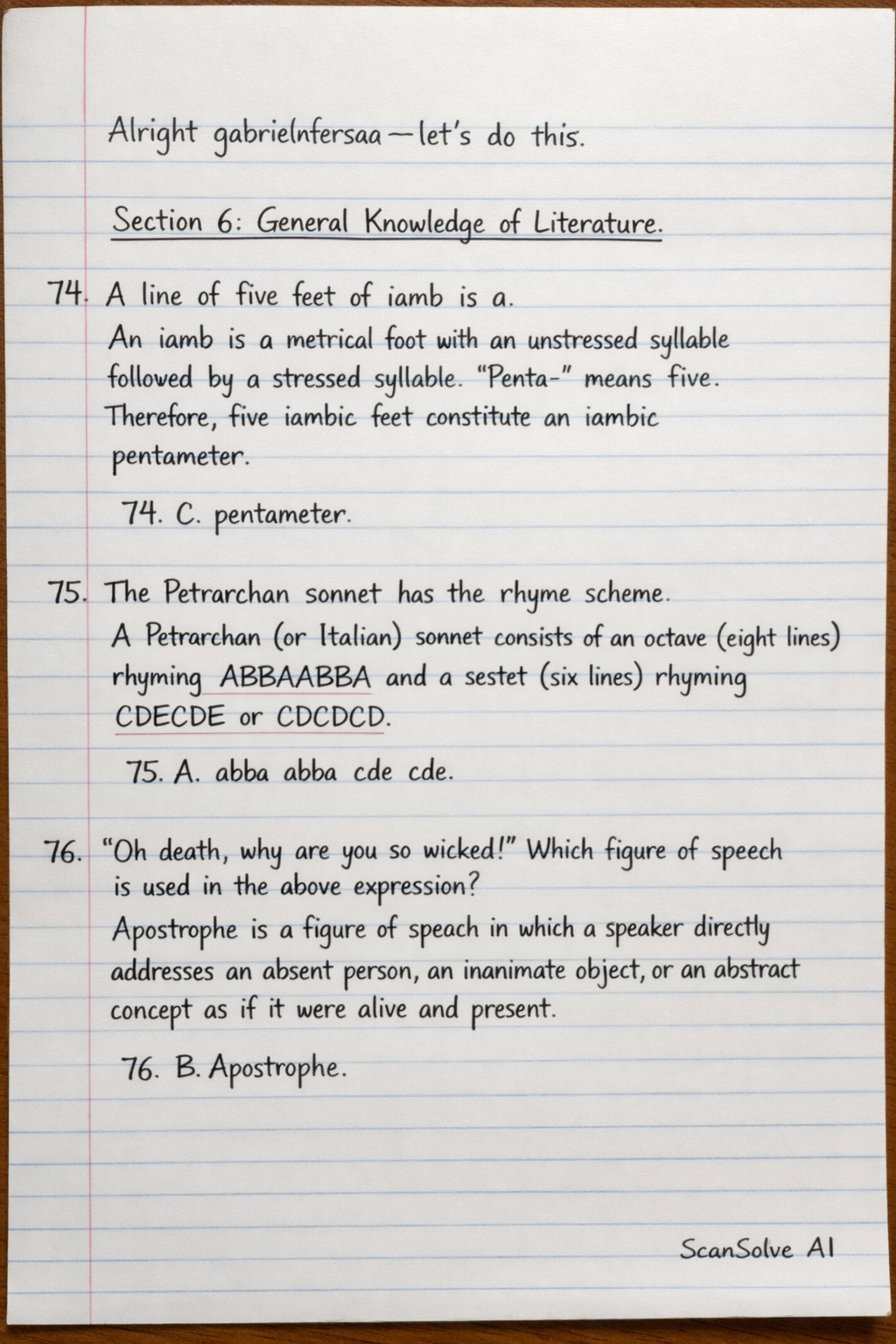 Handwritten step-by-step solution preview
