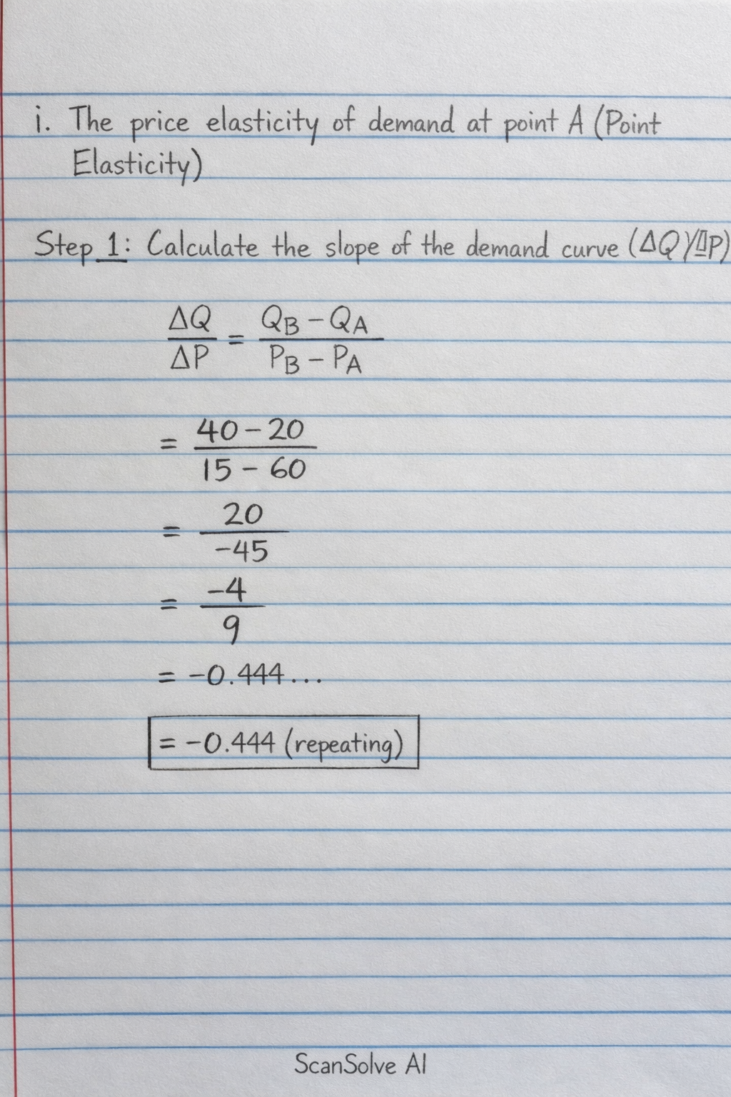 Handwritten step-by-step solution preview