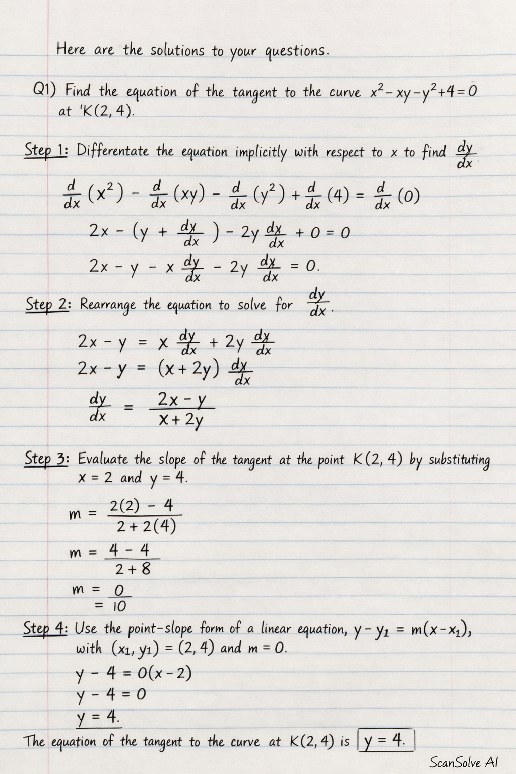 Handwritten step-by-step solution preview