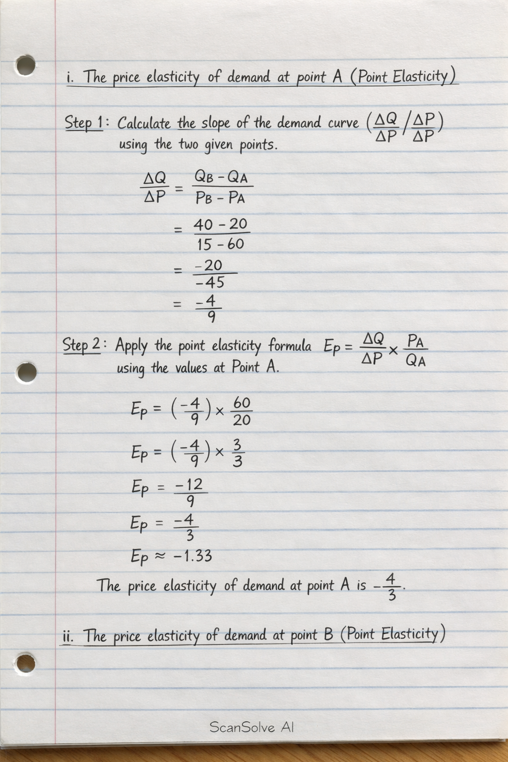 Handwritten step-by-step solution preview