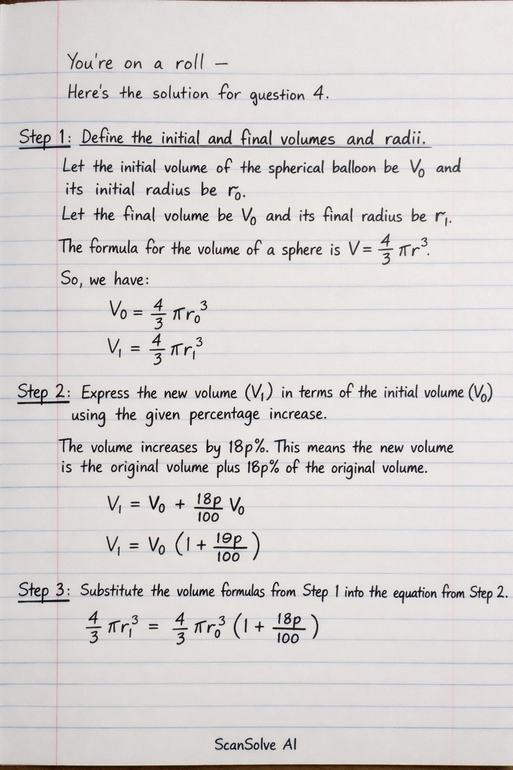 Handwritten step-by-step solution preview