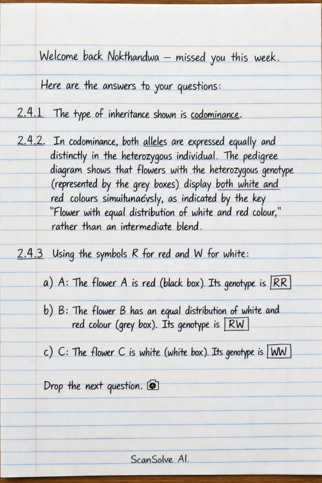 Handwritten step-by-step solution preview
