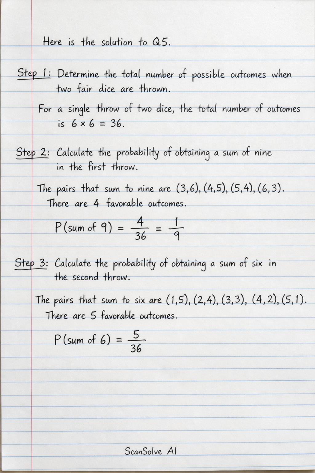 Handwritten step-by-step solution preview