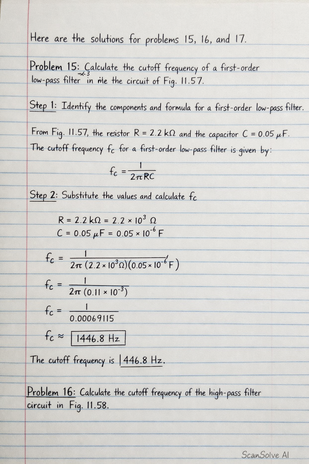 Handwritten step-by-step solution preview