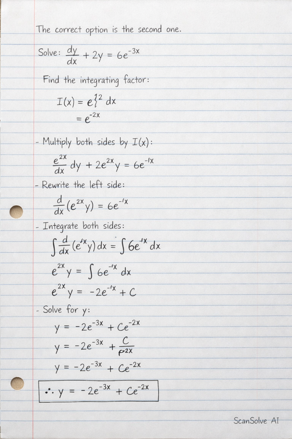 Handwritten step-by-step solution preview