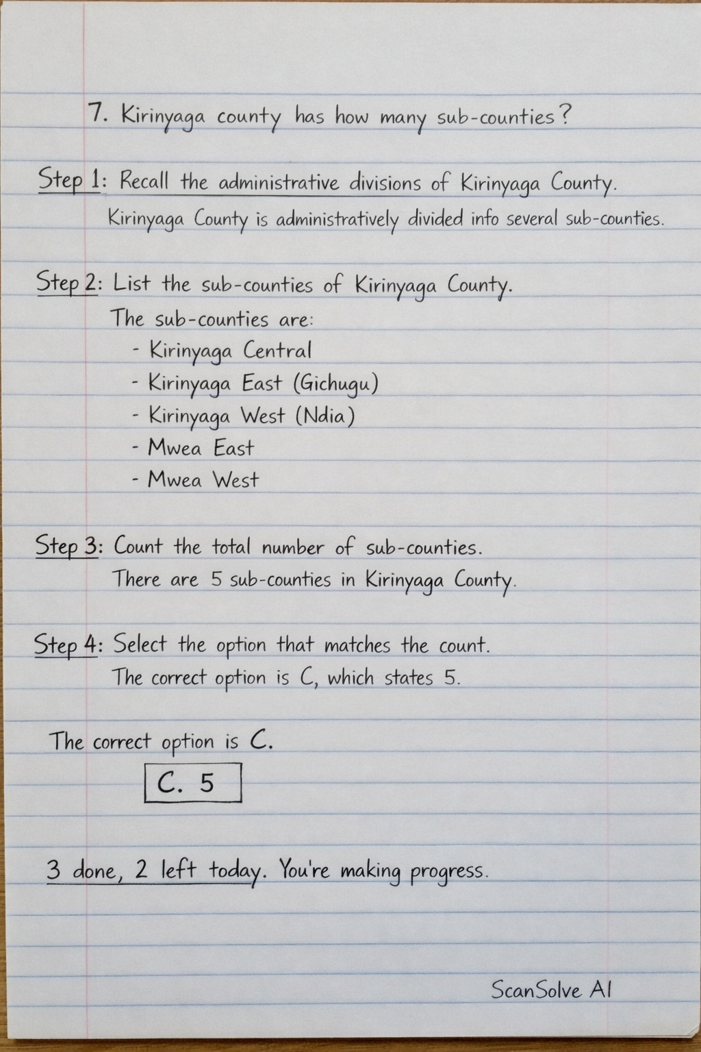 Handwritten step-by-step solution preview