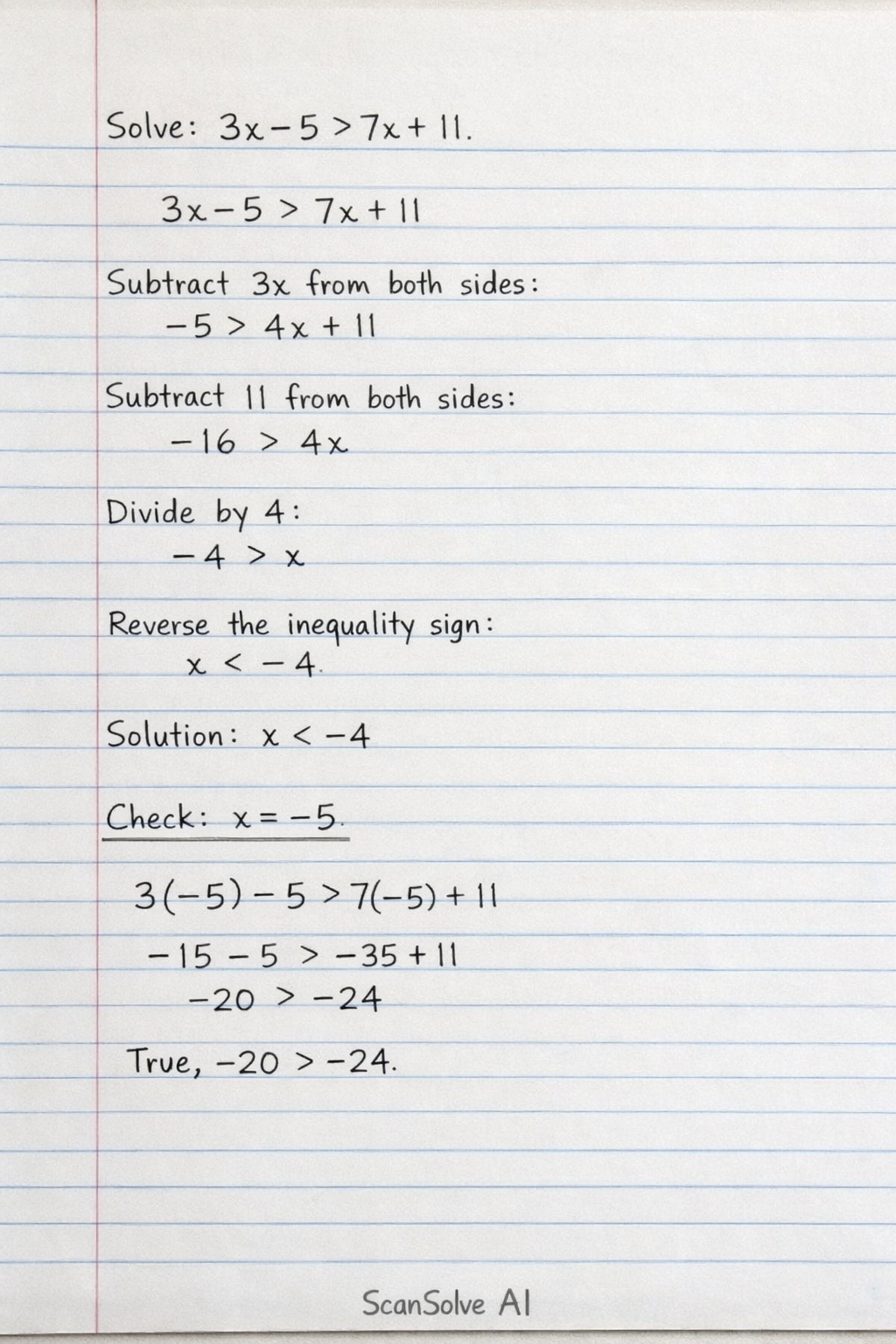 Handwritten step-by-step solution preview