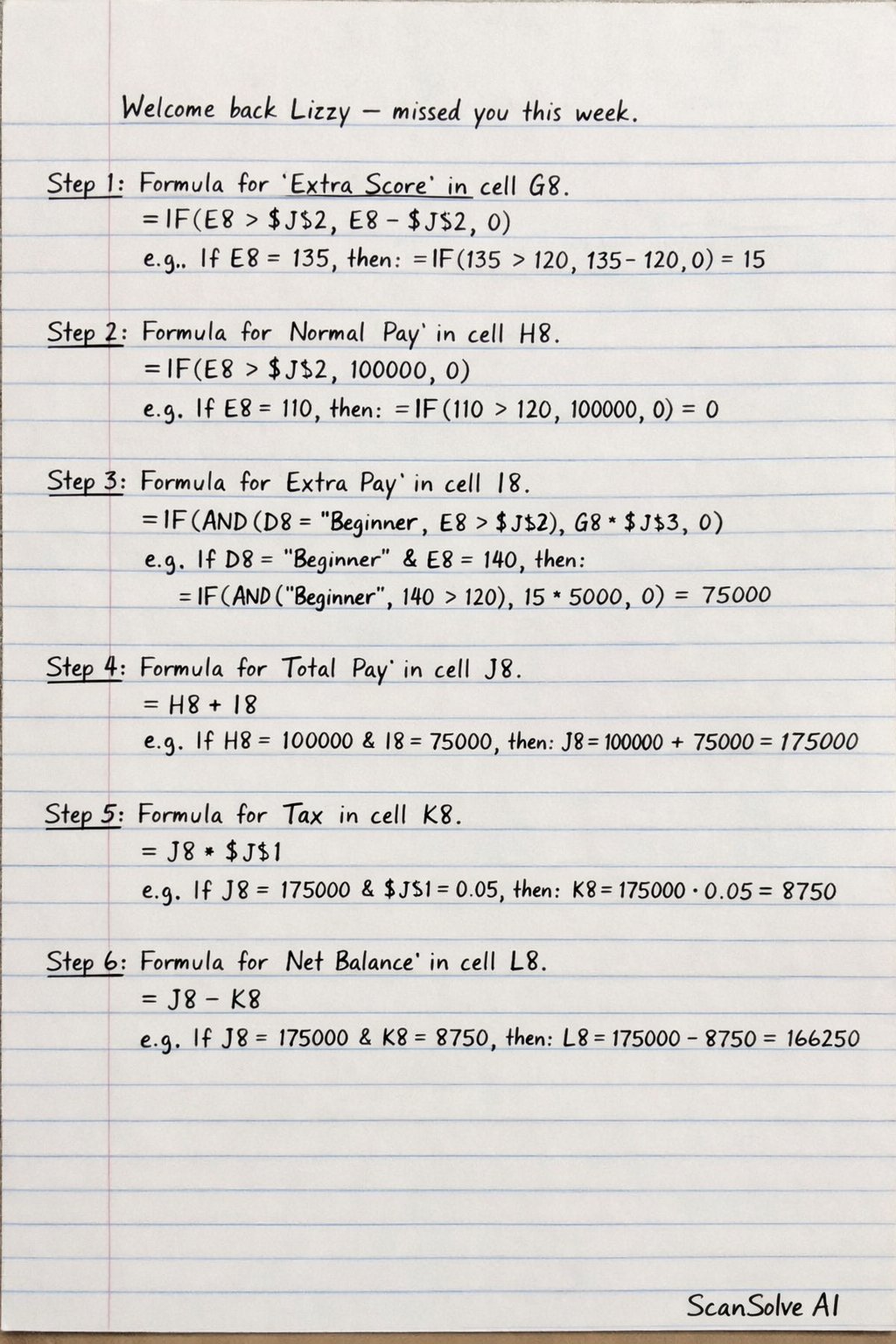 Handwritten step-by-step solution preview