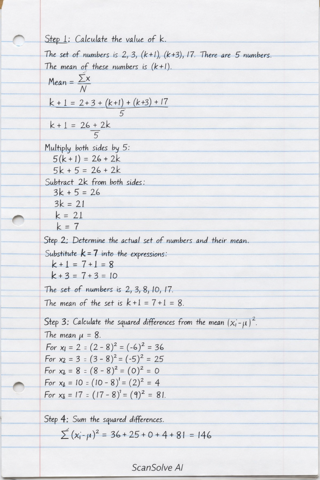 Handwritten step-by-step solution preview