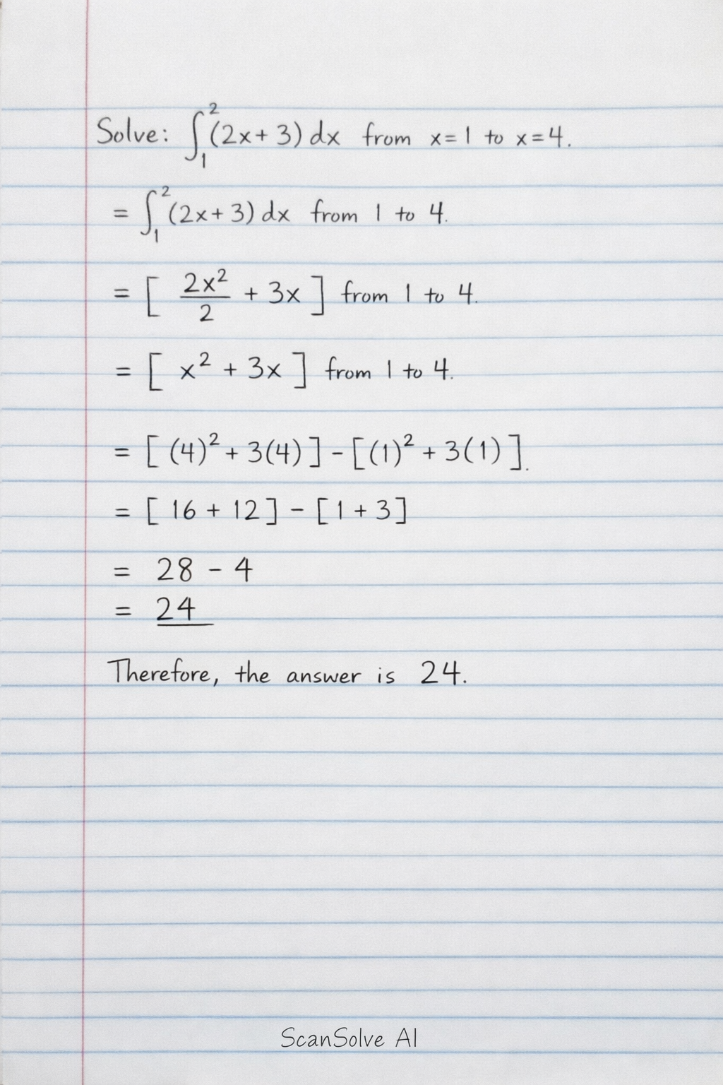 Handwritten step-by-step solution preview
