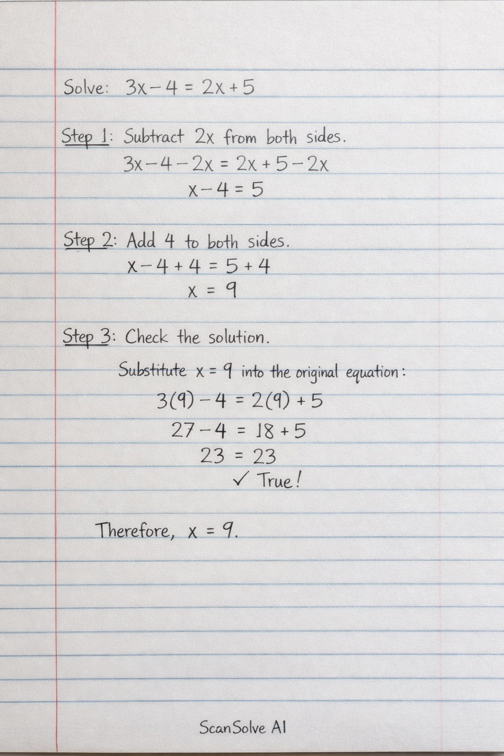 Handwritten step-by-step solution preview