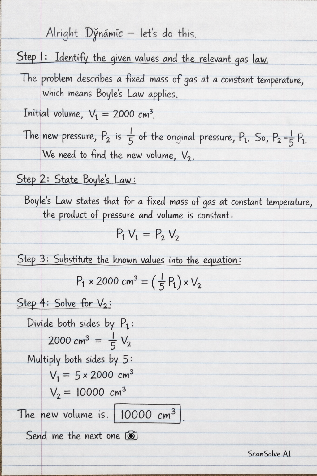 Handwritten step-by-step solution preview
