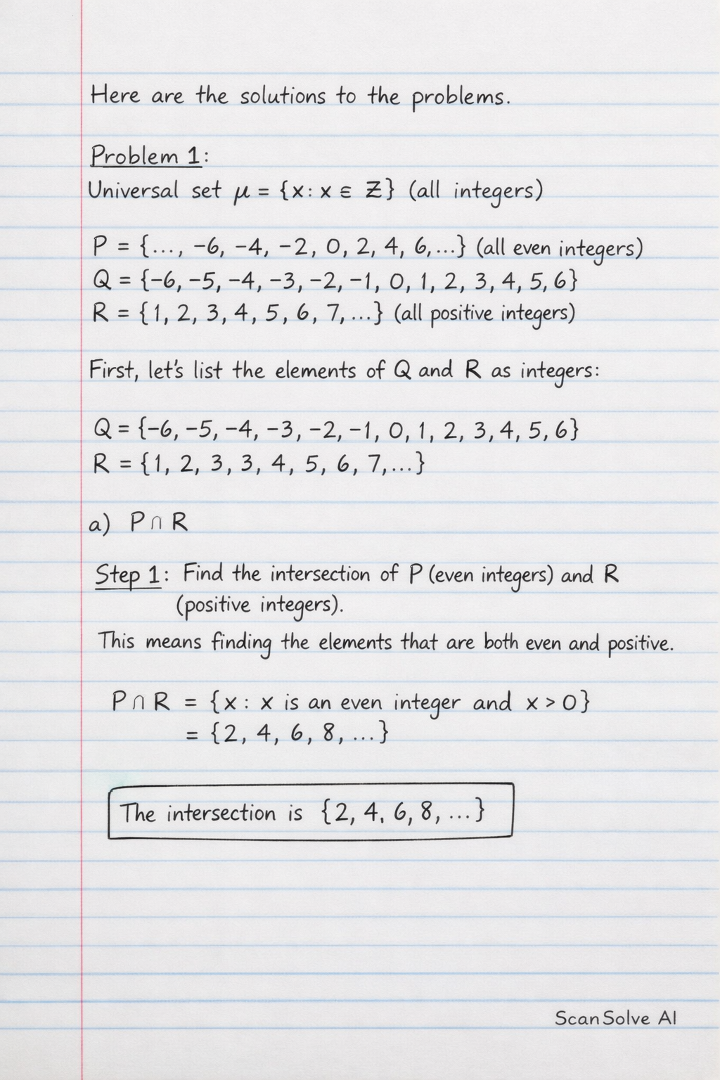 Handwritten step-by-step solution preview