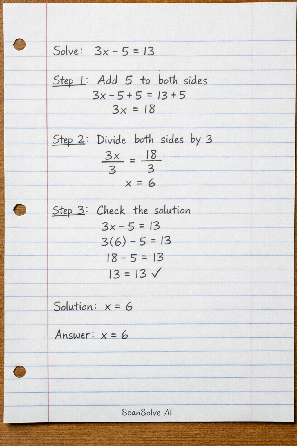 Handwritten step-by-step solution preview