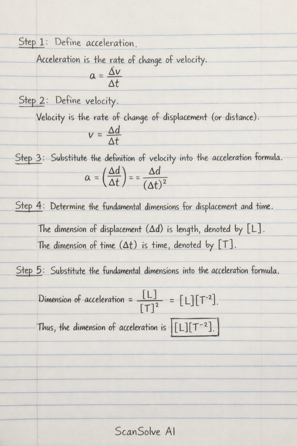 Handwritten step-by-step solution preview