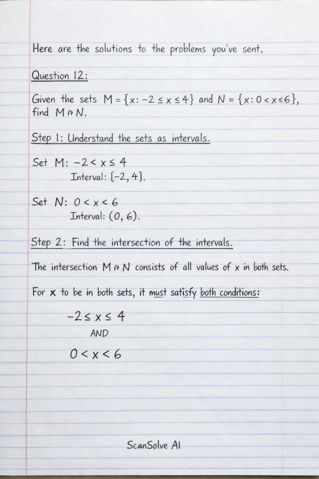 Handwritten step-by-step solution preview