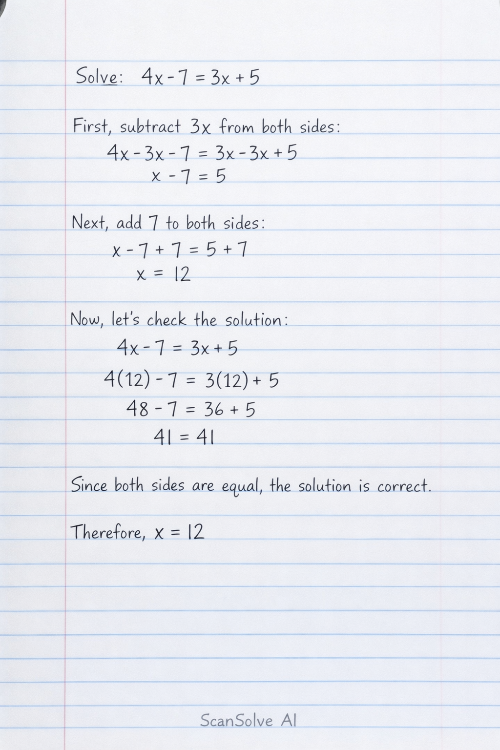 Handwritten step-by-step solution preview