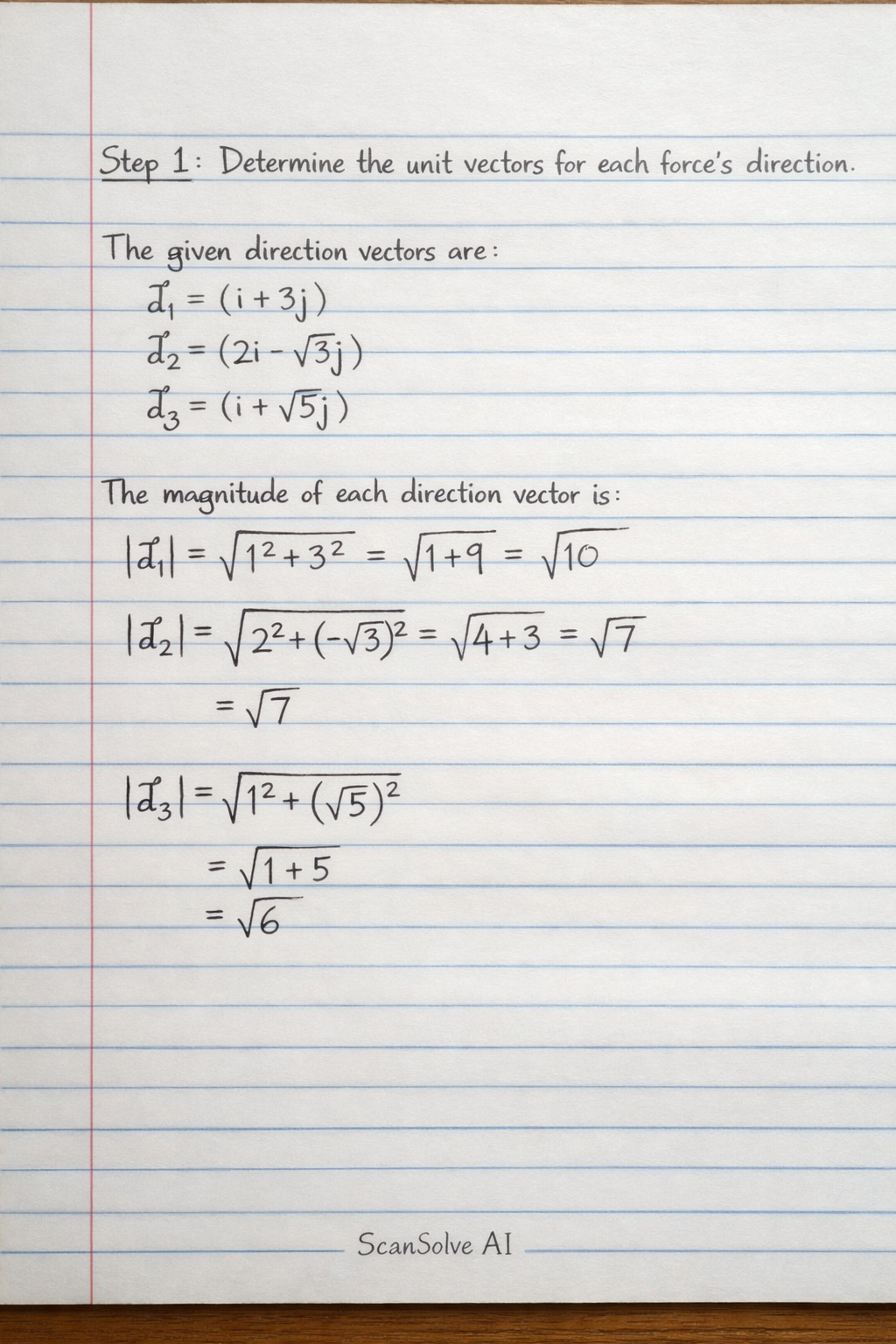 Handwritten step-by-step solution preview